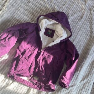 C.E. Schmidt Workwear Purple Hooded Lined Jacket girls medium